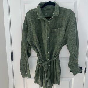 Aerie long sleeve shorts romper